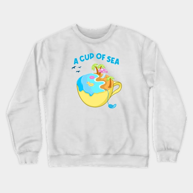 Summer Beach Crewneck Sweatshirt by Kimprut